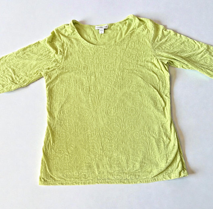 Coldwater Creek Preowned great condition Size L Green Blouse