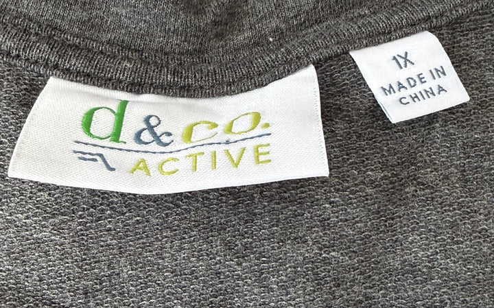 D & Co Preowned great condition Size 1X Gray Dress