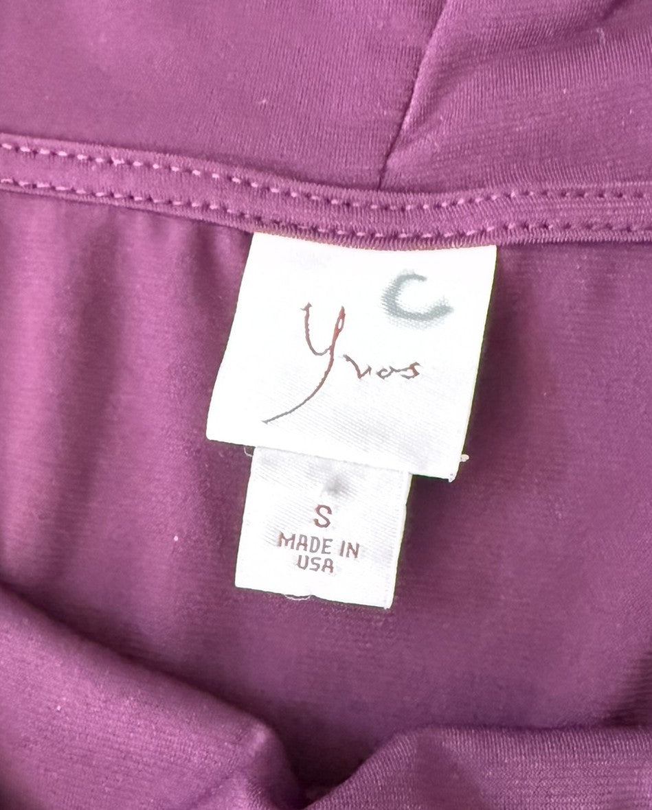 YVOS Preowned great condition Size S Plum Tunic