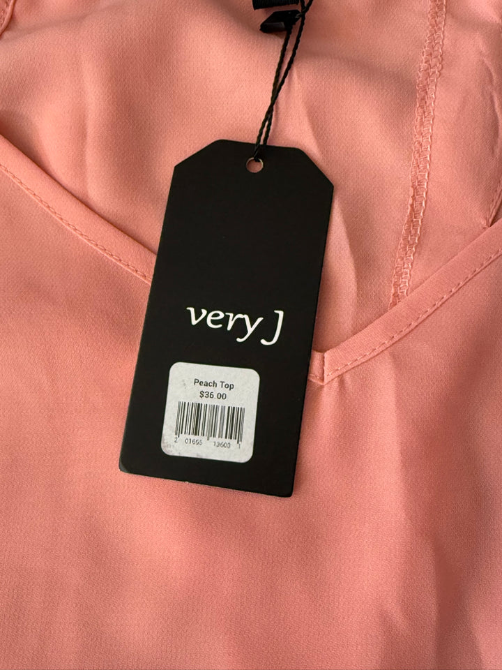 very J New With Tags Size M Peach Blouse