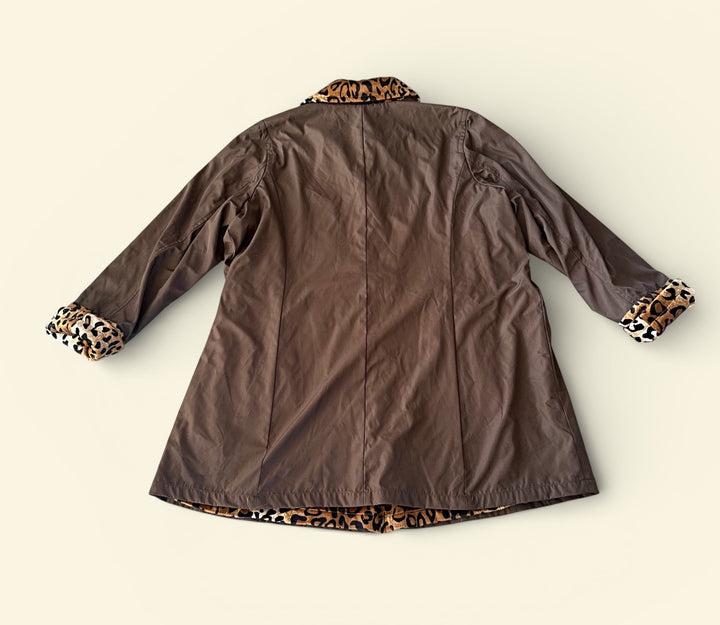 Dennis Basso Preowned great condition Size 3X Brown Coat