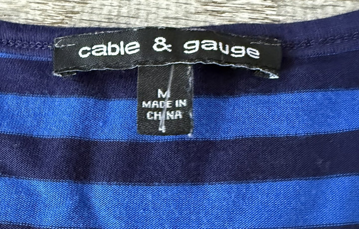Cable & Gauge Preowned great condition Size M Blue Blouse