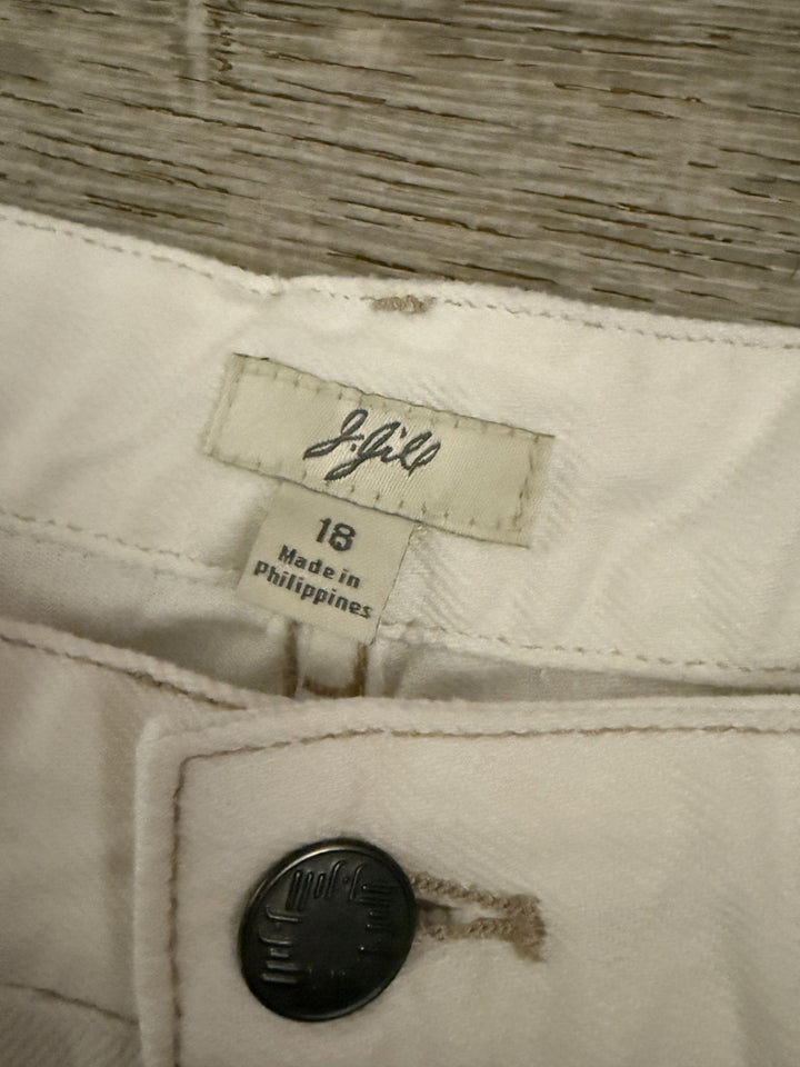 J.Jill New With Tags Women Size 18 Off White Jeans