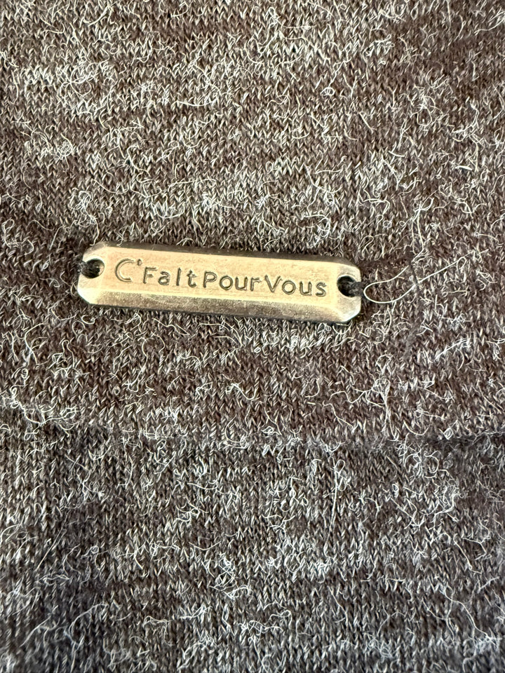 C' Fait Pour Vous Preowned great condition Size M black/gray Tunic