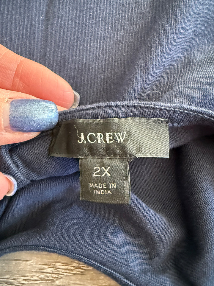 J.CREW New With Tags Size 2X Navy Dress