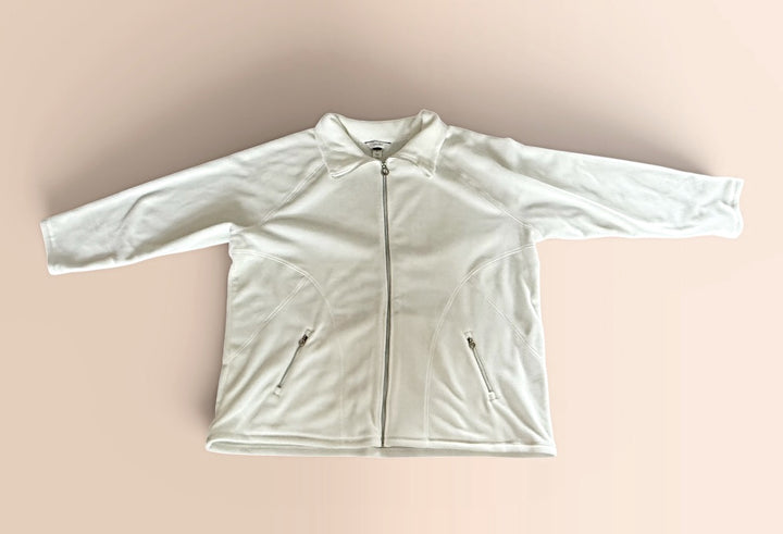 Cj Banks Preowned great condition Size 3X White Jacket outdoor