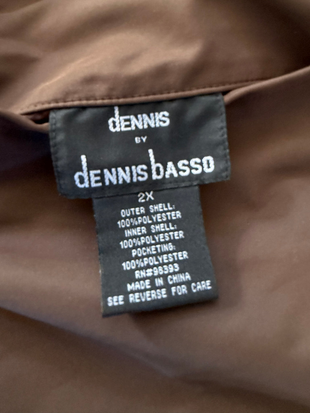 Dennis Basso Preowned great condition Size 3X Brown Coat