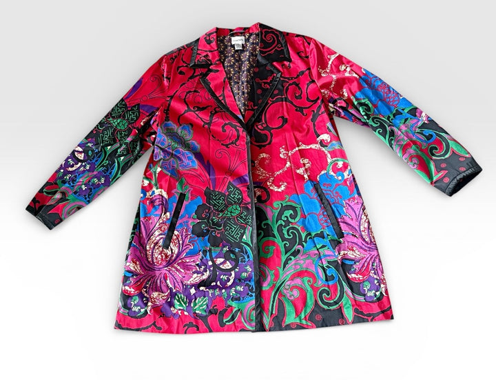 Chico's Preowned great condition Size 3 Red/multi Jacket