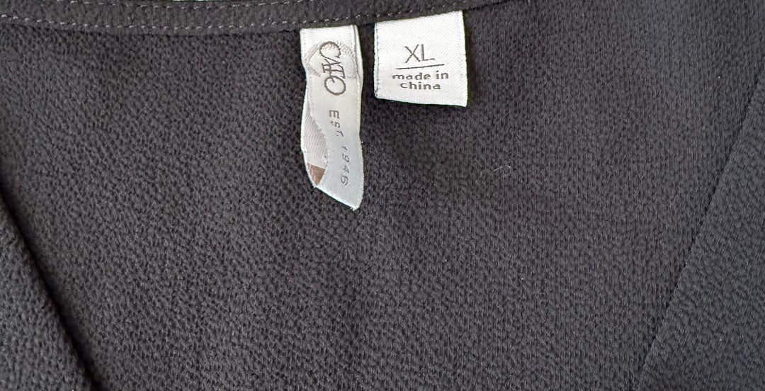 Cato Preowned great condition Size XL Black Blouse