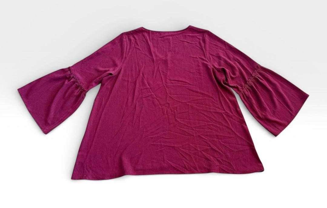 Style & Co. Preowned great condition Size 1X Burgundy Blouse