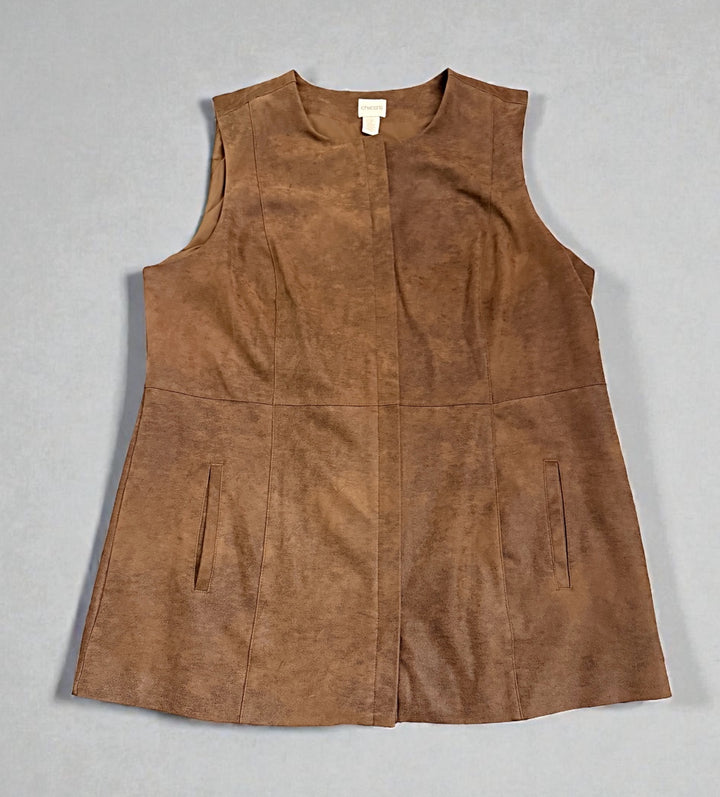 Chico's Preowned great condition Size 2 Brown Vest