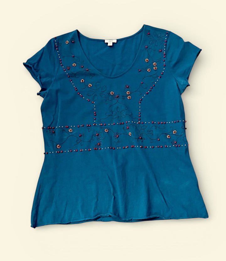 J.Jill Preowned great condition Size M Turquoise Top