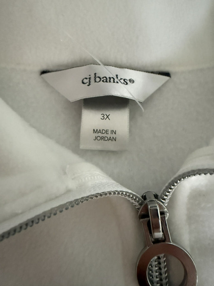 Cj Banks Preowned great condition Size 3X White Jacket outdoor