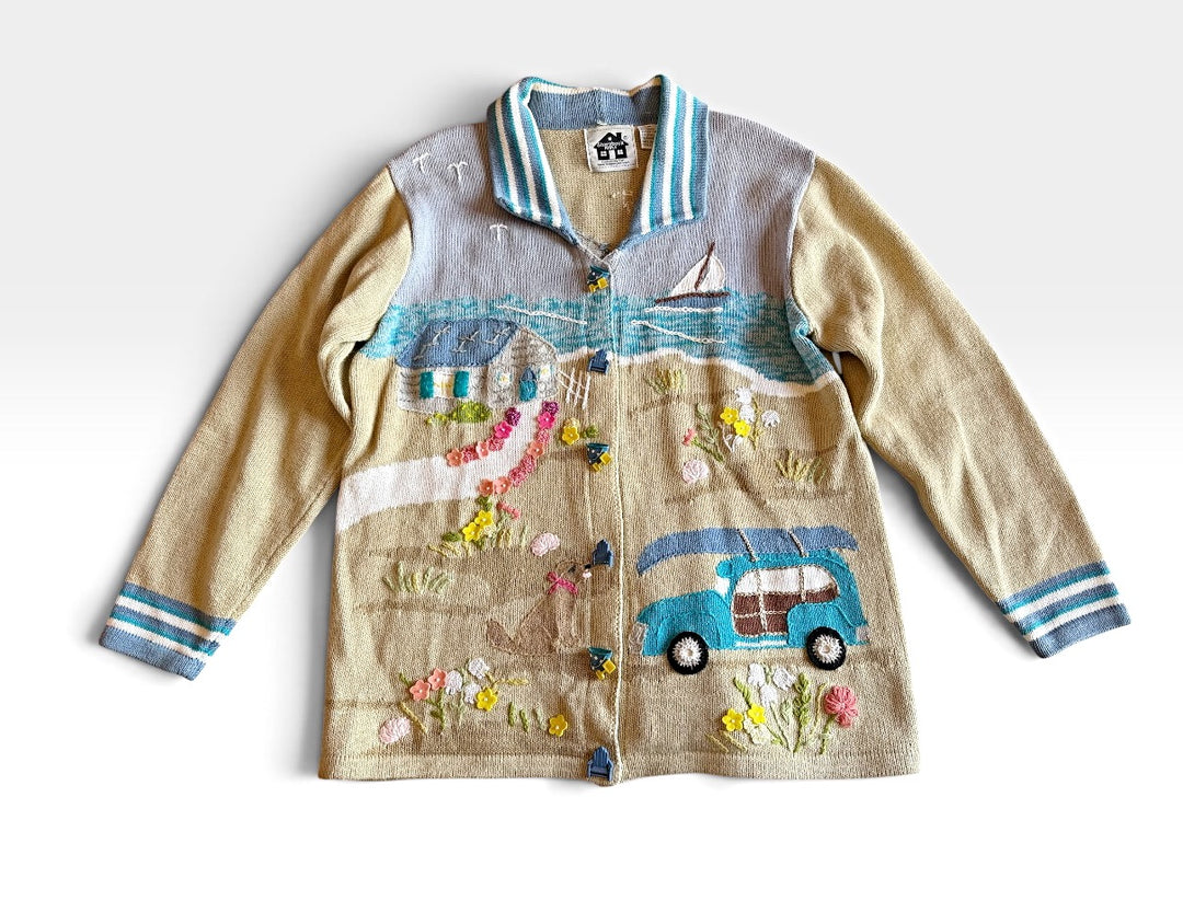 Storybook Knits Preowned great condition Size M Multi Cardigan