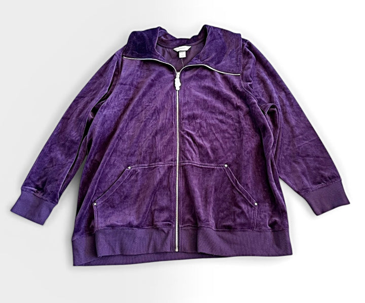 Cj Banks New With Tags Size 3X Purple Jacket outdoor