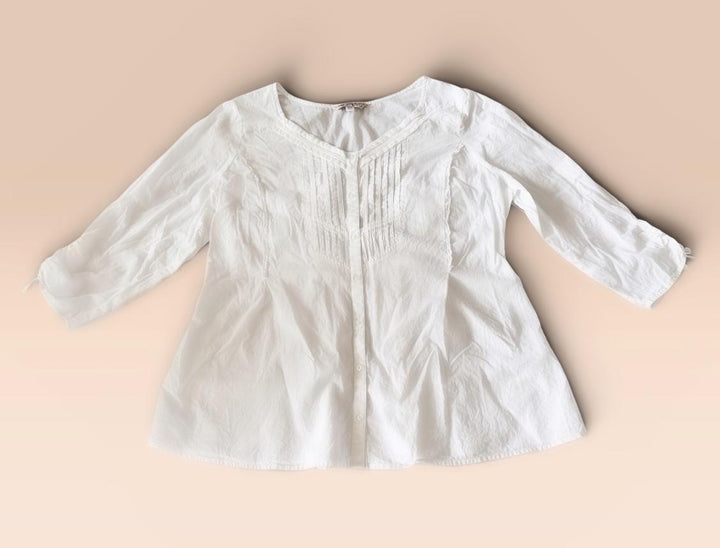 Joe Browns Preowned great condition Size 2X Blue/white Top