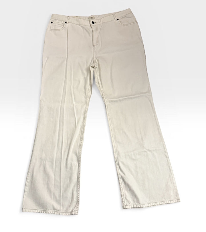 J.Jill New With Tags Women Size 18 Off White Jeans