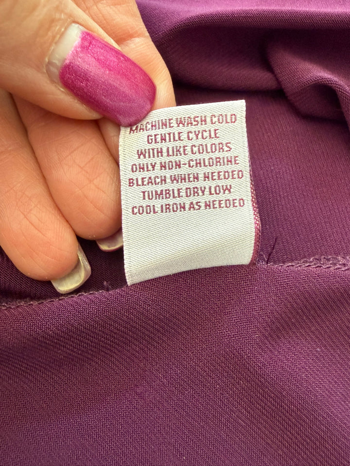 YVOS Preowned great condition Size S Plum Tunic