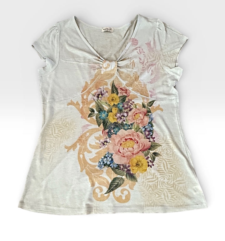 One World Size L Sage/multi Tunic