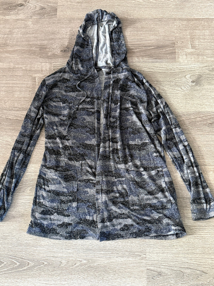 Lucky Brand Preowned great condition Size M Blue/black Cardigan