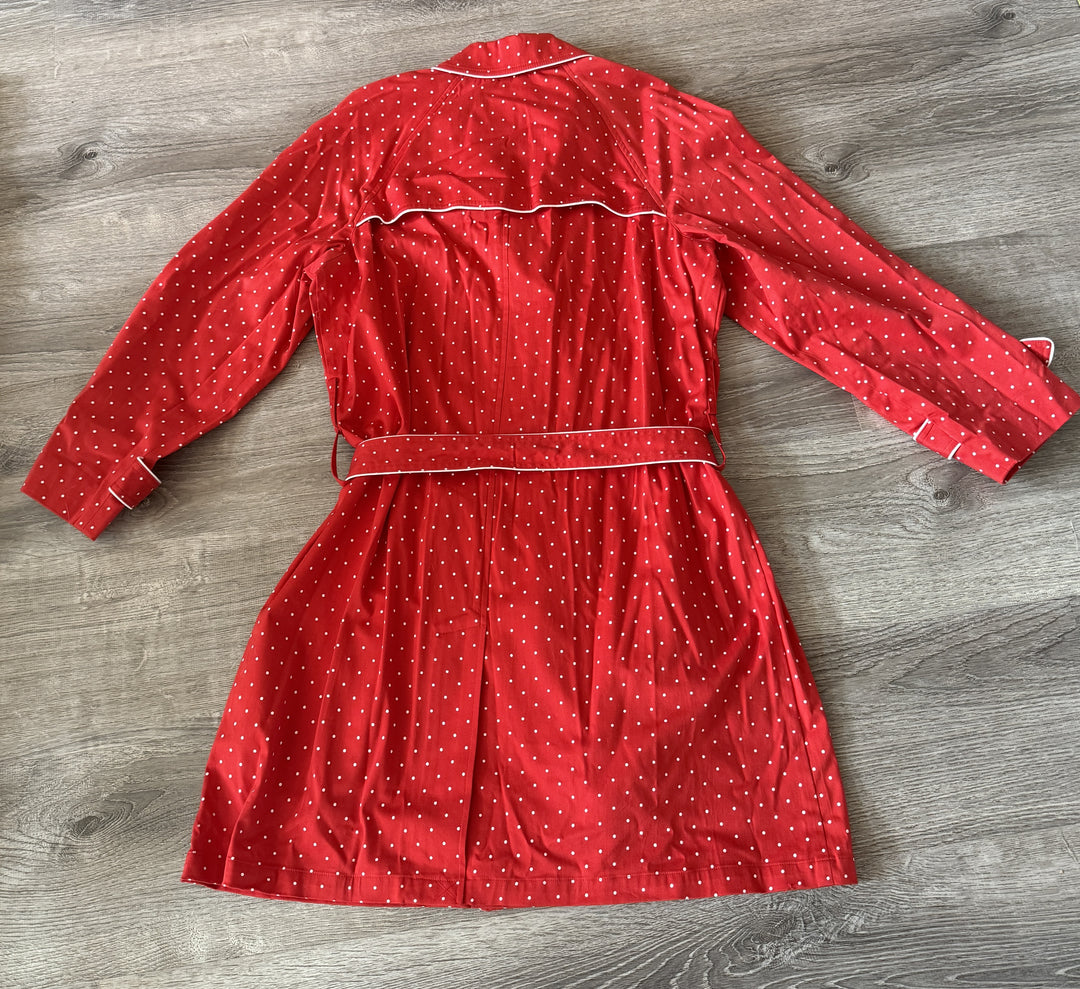 Bandolino Preowned great condition Size XL Red/White Trenchcoat