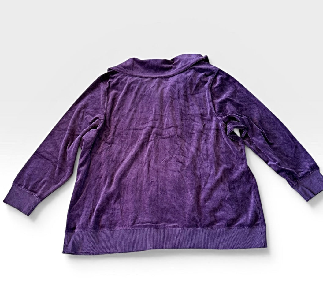 Cj Banks New With Tags Size 3X Purple Jacket outdoor