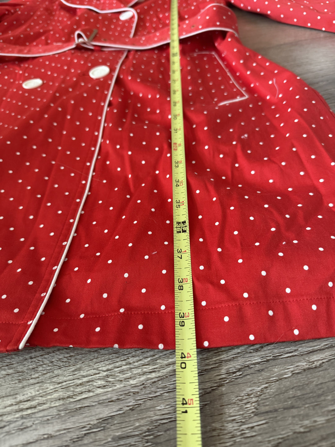 Bandolino Preowned great condition Size XL Red/White Trenchcoat