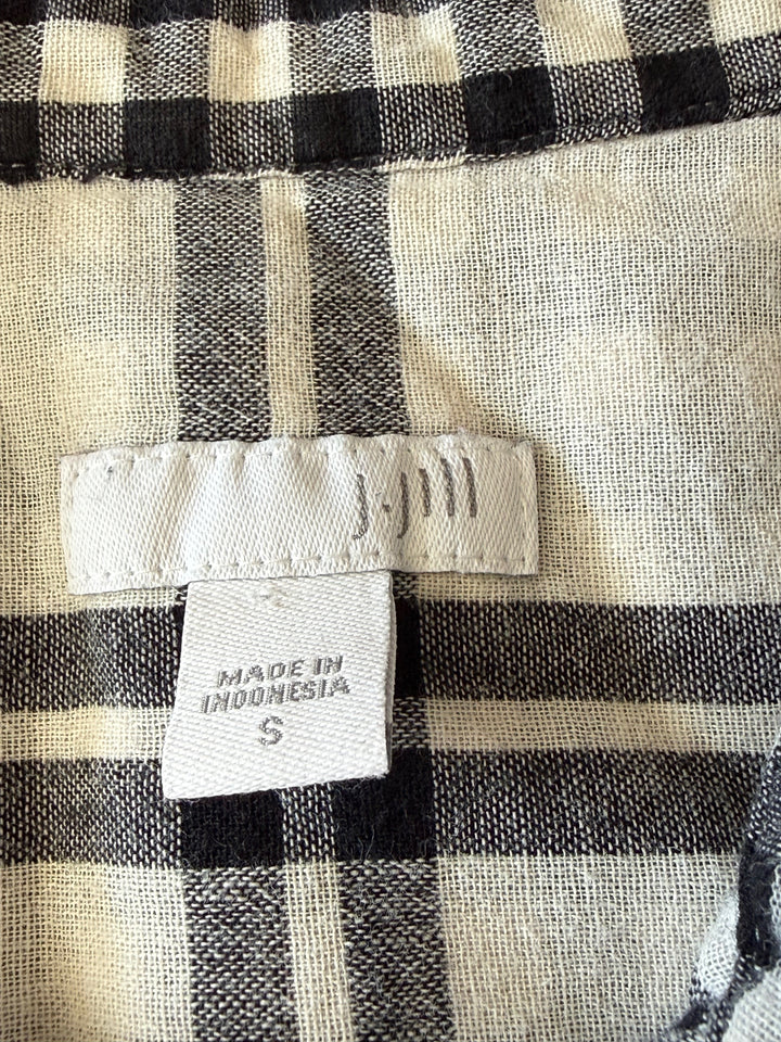 J.Jill Preowned great condition Size S Black/Ivory Tunic