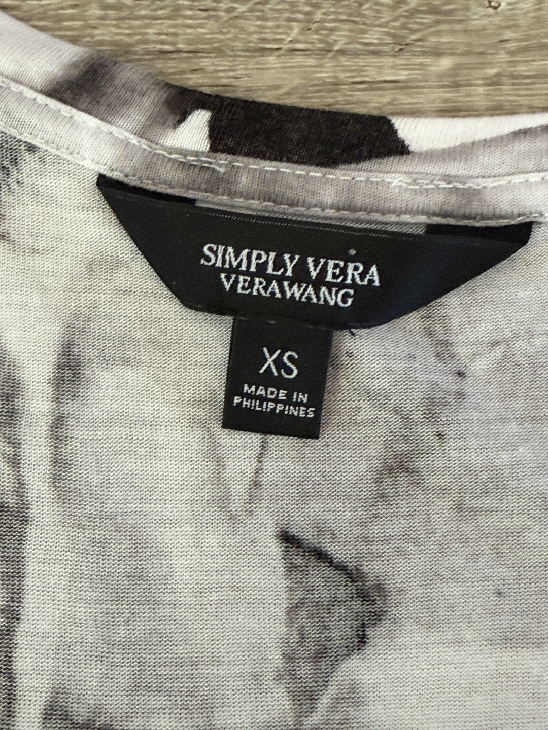 Simply Vera New With Tags Size XS Black/white Tunic
