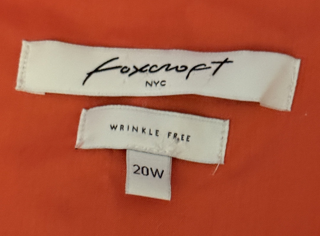 Foxcroft Preowned great condition Size 20 Coral Blouse