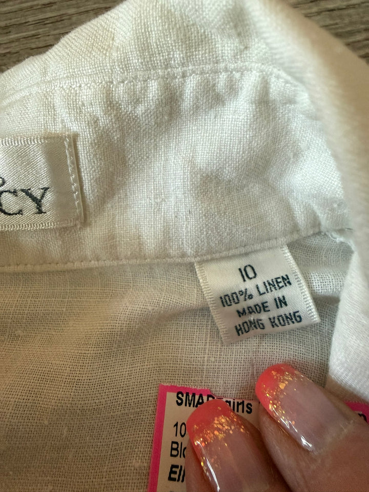 Ellen Tracy Preowned great condition Size 10 Off White Blouse